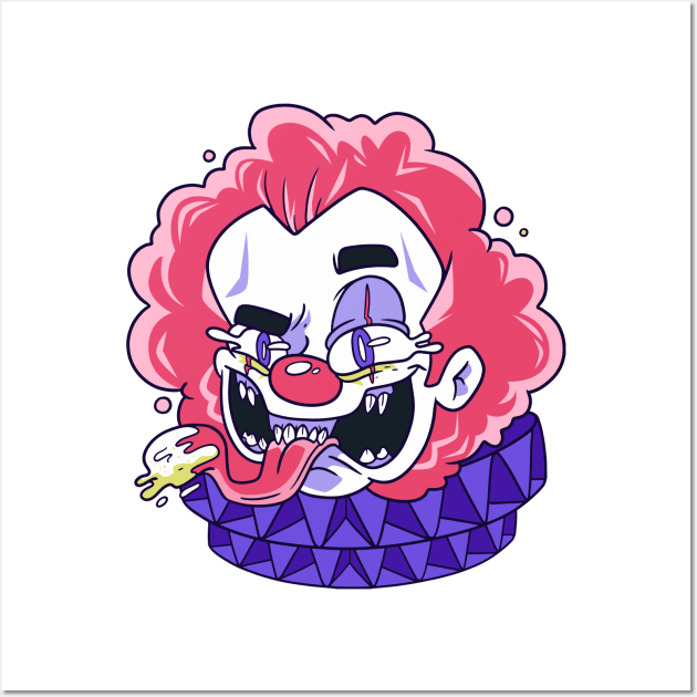 Creepy Clown Wall Art by Mako Design 